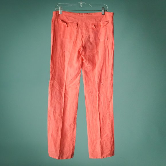 Juicy Couture S Mia Linen Straight Leg Pants NWT - Picture 3 of 4